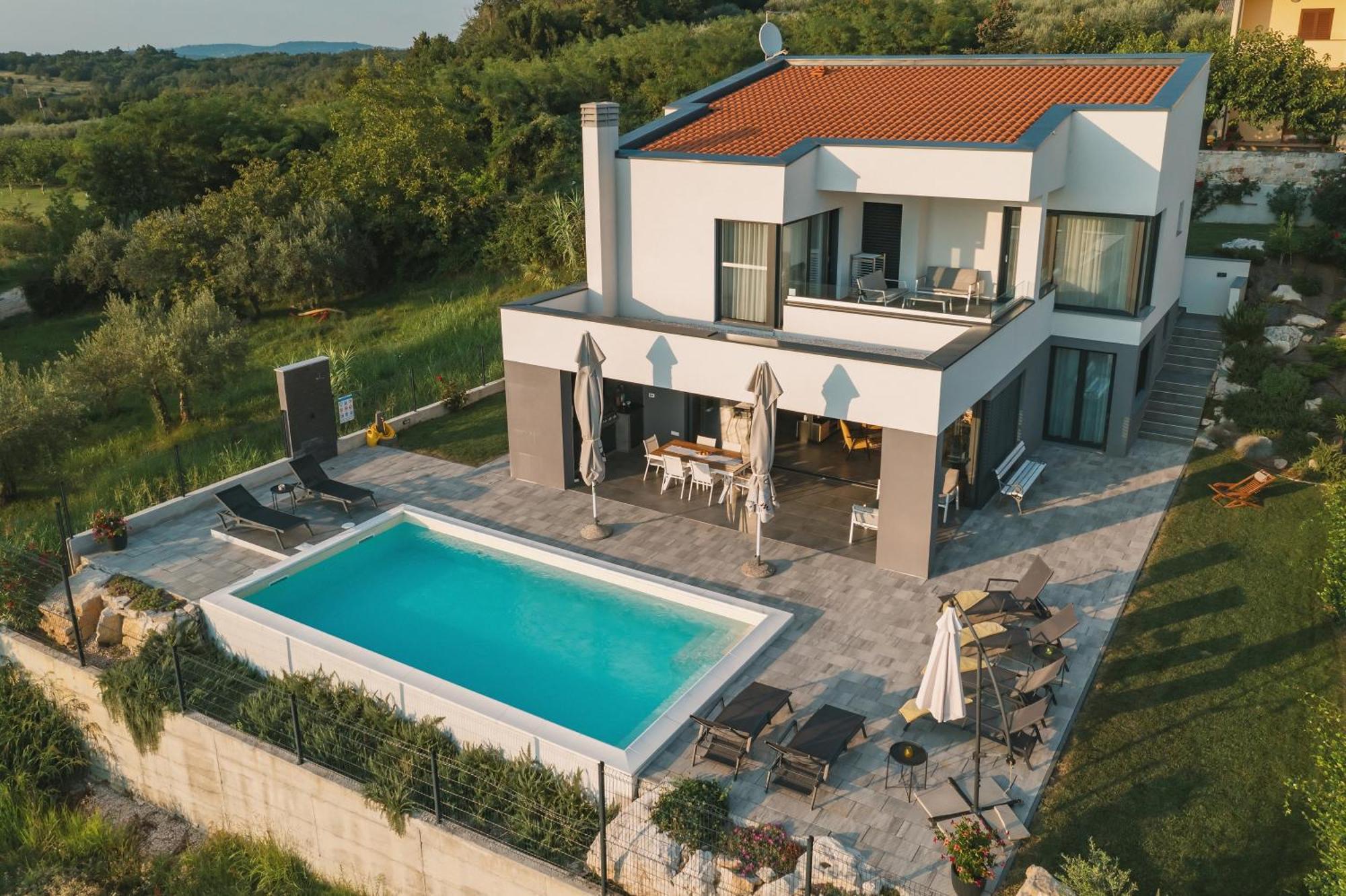 Villa Boiky - Private Pool And Amazing Sea View, Istria Materada Zewnętrze zdjęcie
