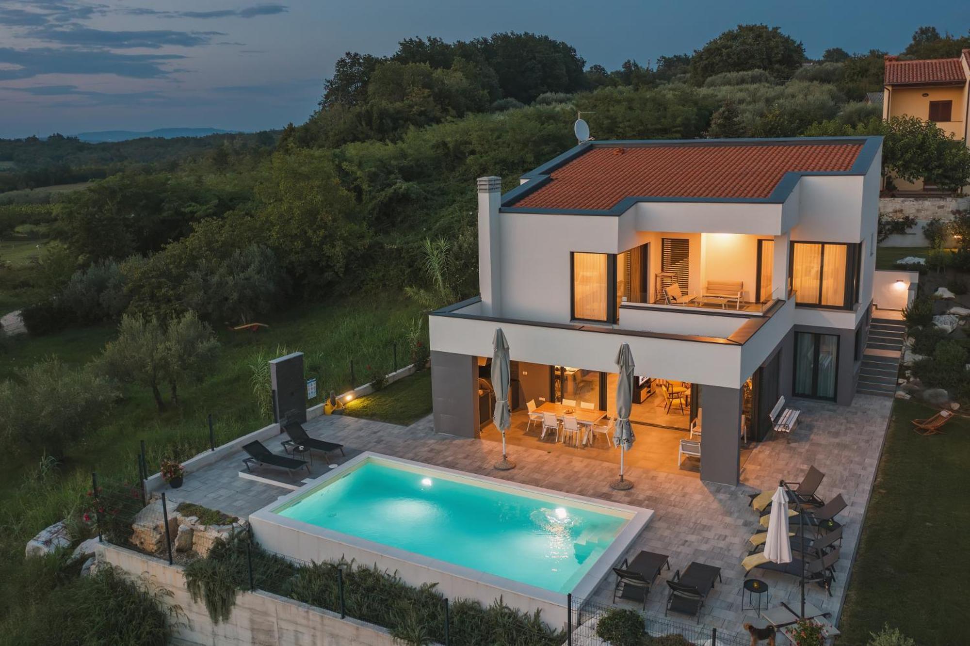 Villa Boiky - Private Pool And Amazing Sea View, Istria Materada Zewnętrze zdjęcie